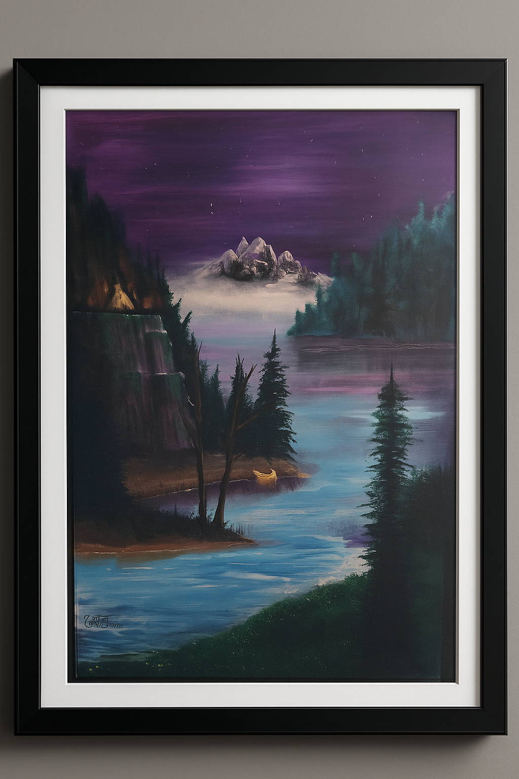 Tipi Twilight Hideaway 2021 painting